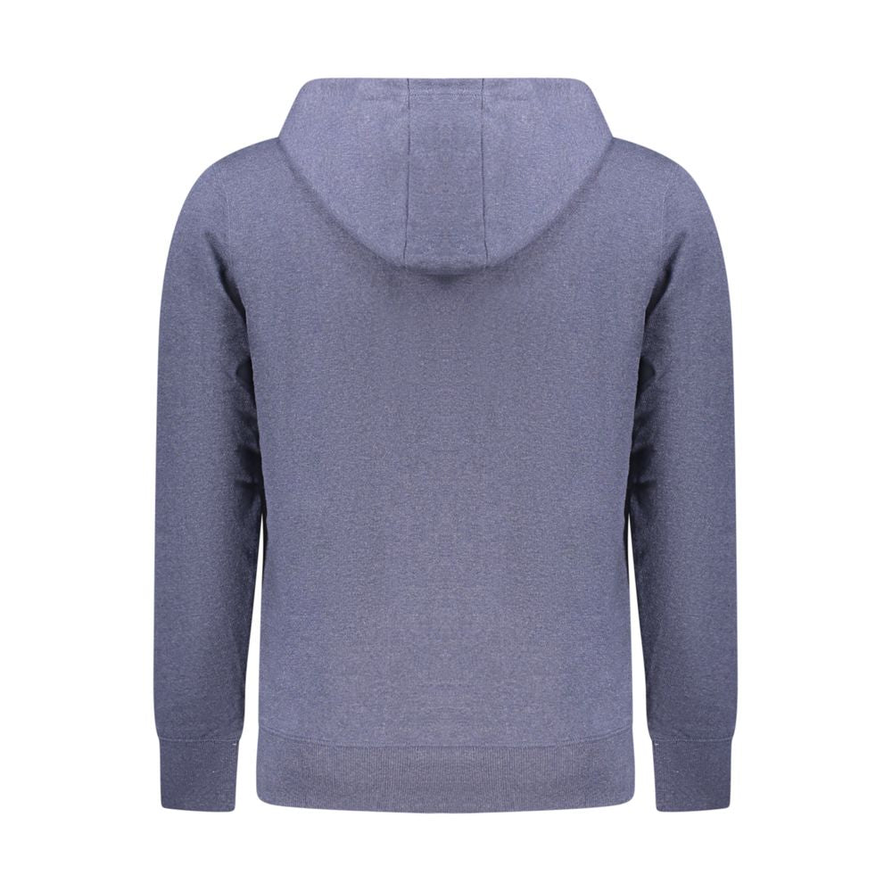 Accademia Militare Blue Recycled Cotton Men's Hooded Sweatshirt