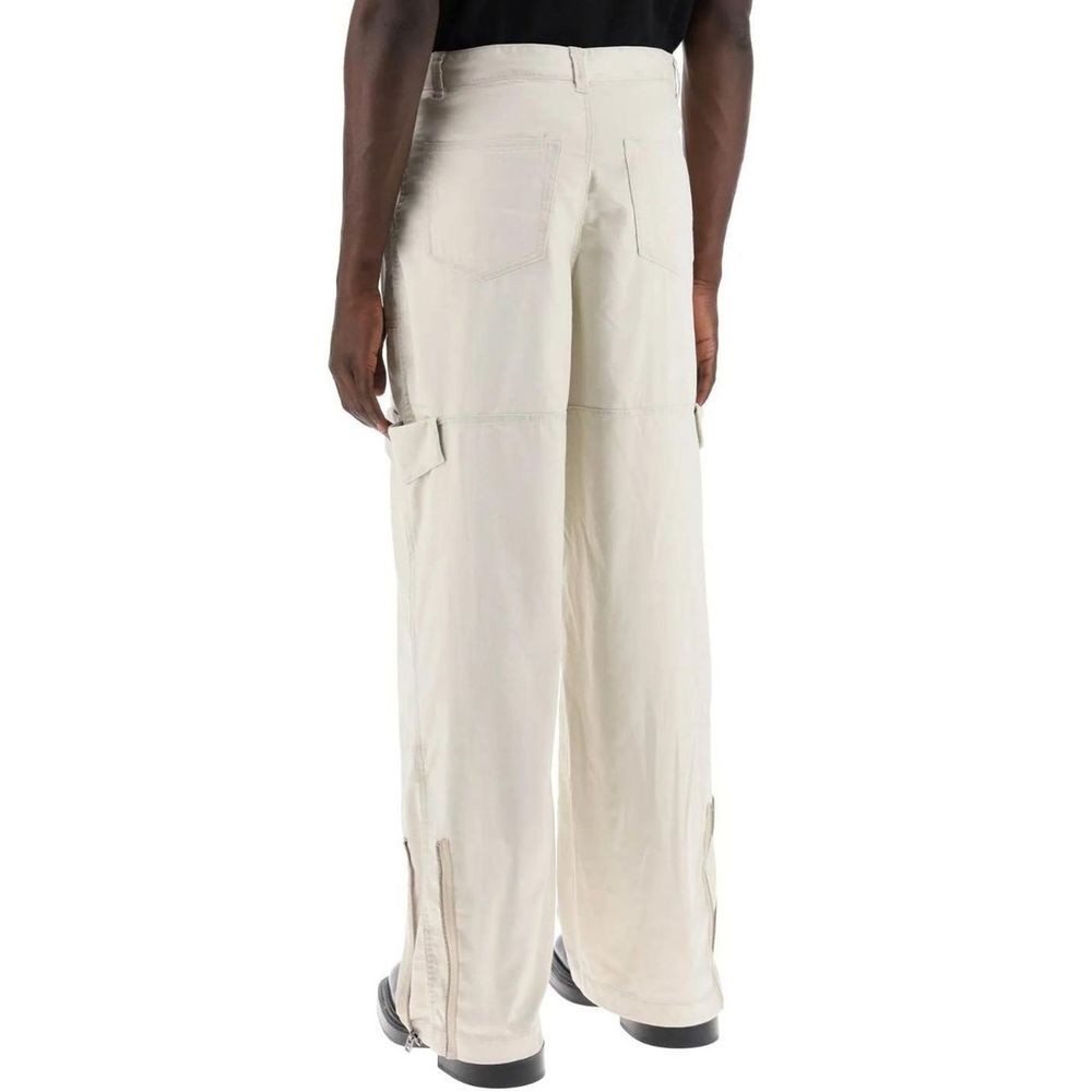 Acne Studios Beige Polyester Cargo Pants