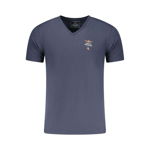Aeronautica Militare Blu Cotton Men's T-Shirt