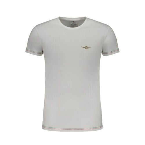 Aeronautica Militare White Cotton Men's T-Shirt