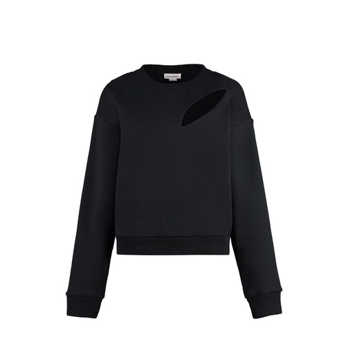 Alexander McQueen Black Cotton Sweatshirt