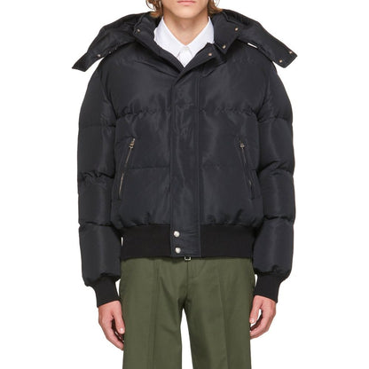 Alexander McQueen Black Polyamide Bomber
