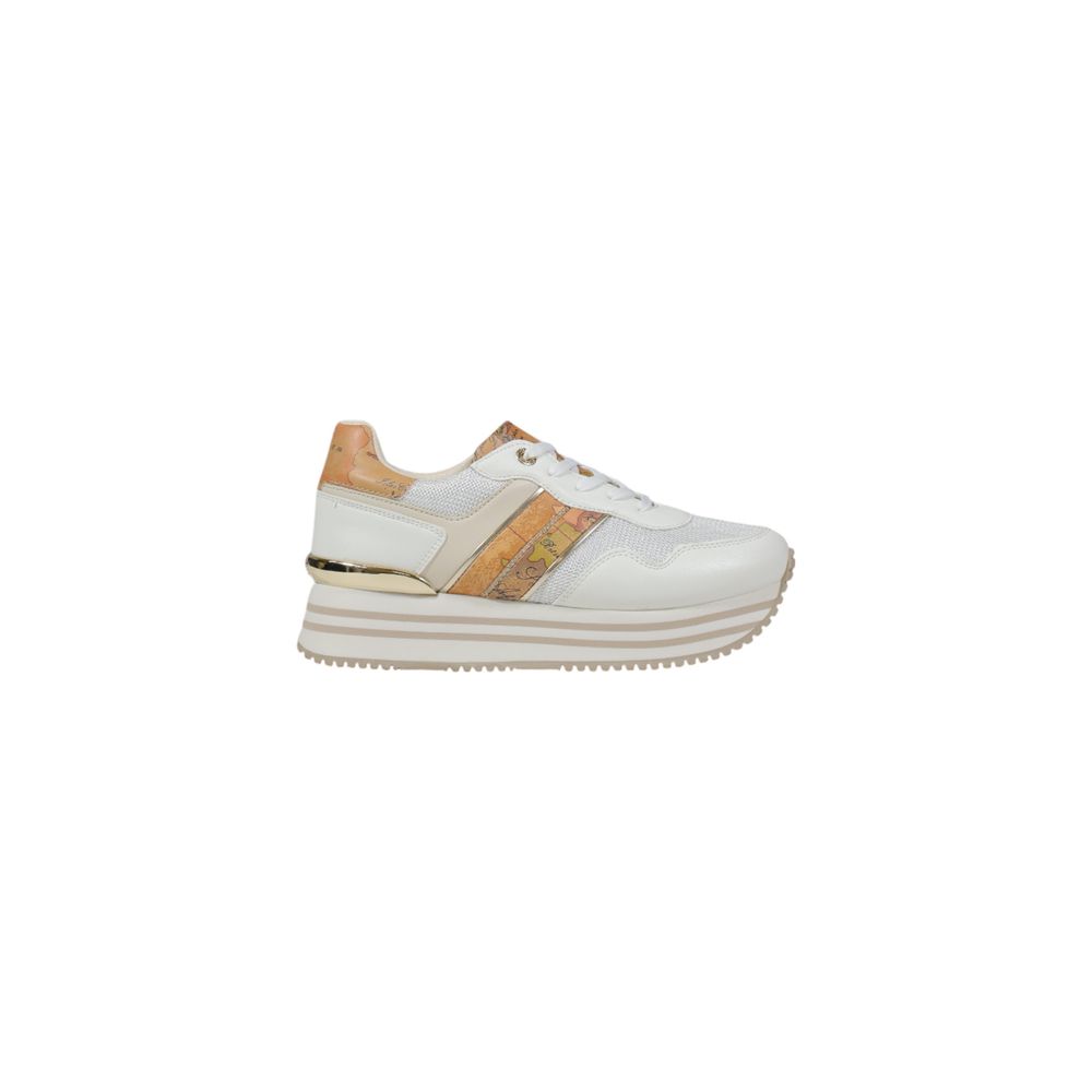 Alviero Martini Prima Classe White Polyethylene Platform Sneakers