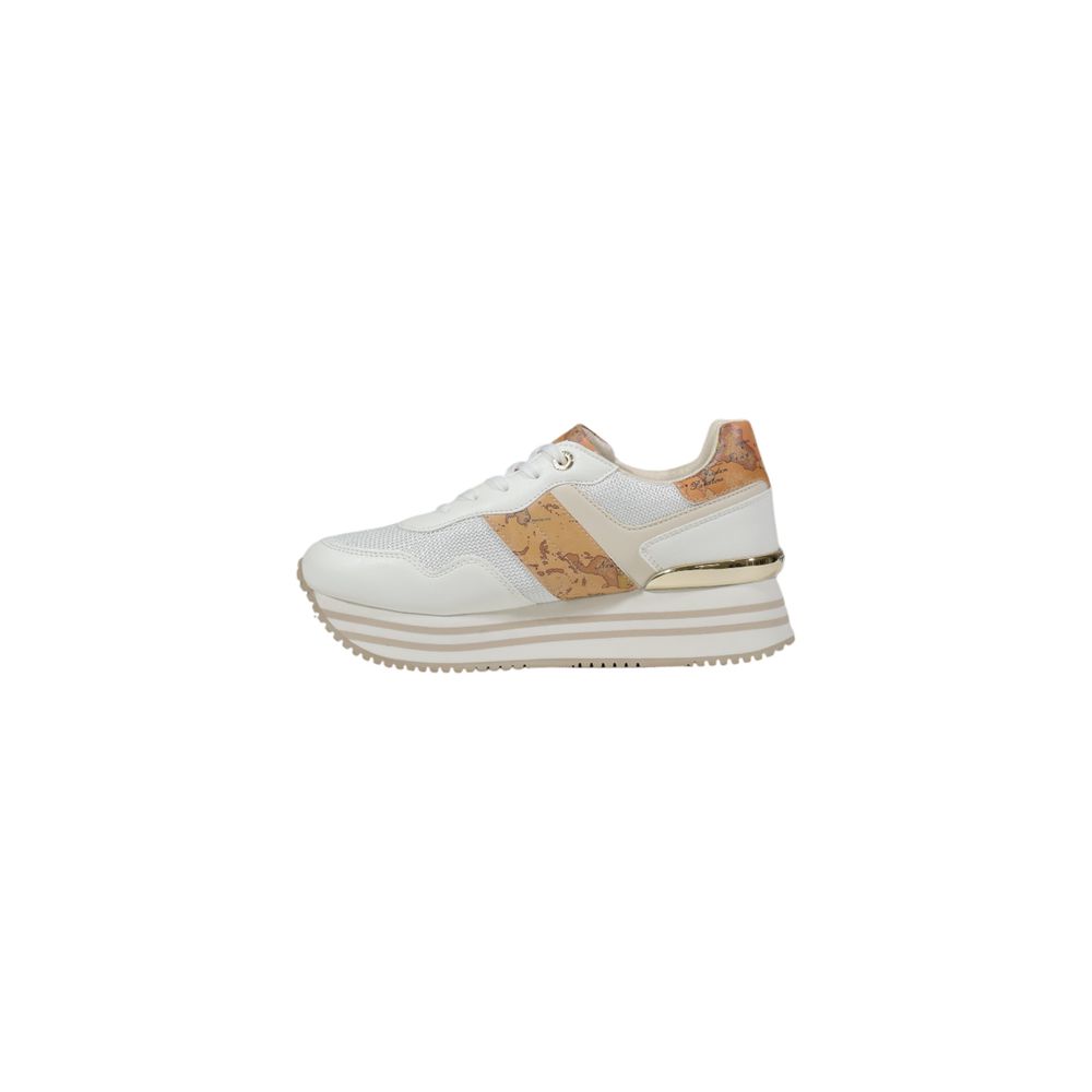 Alviero Martini Prima Classe White Polyethylene Platform Sneakers
