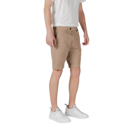Antony Morato Beige Cotton Bermuda Shorts