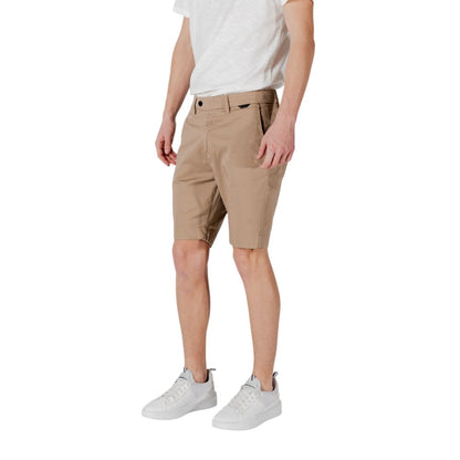 Antony Morato Beige Cotton Bermuda Shorts