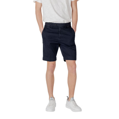 Antony Morato Blue Cotton Bermuda Shorts