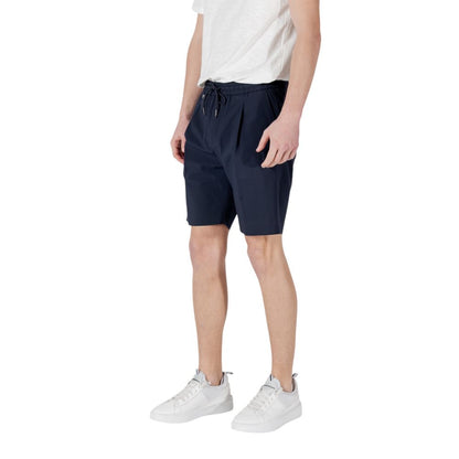 Antony Morato Blue Polyester Bermuda Shorts