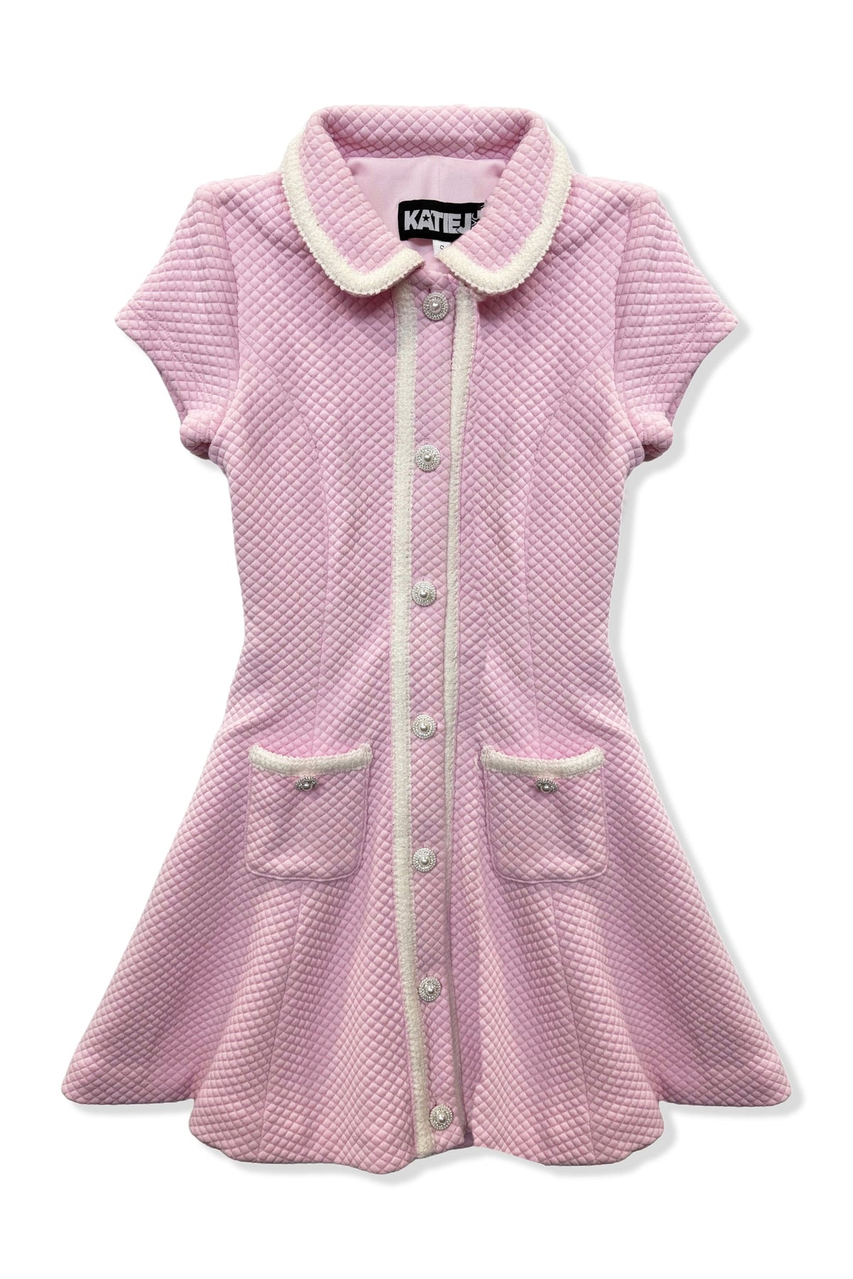 TWEEN BAXTER BUTTON DETAIL A-LINE DRESS