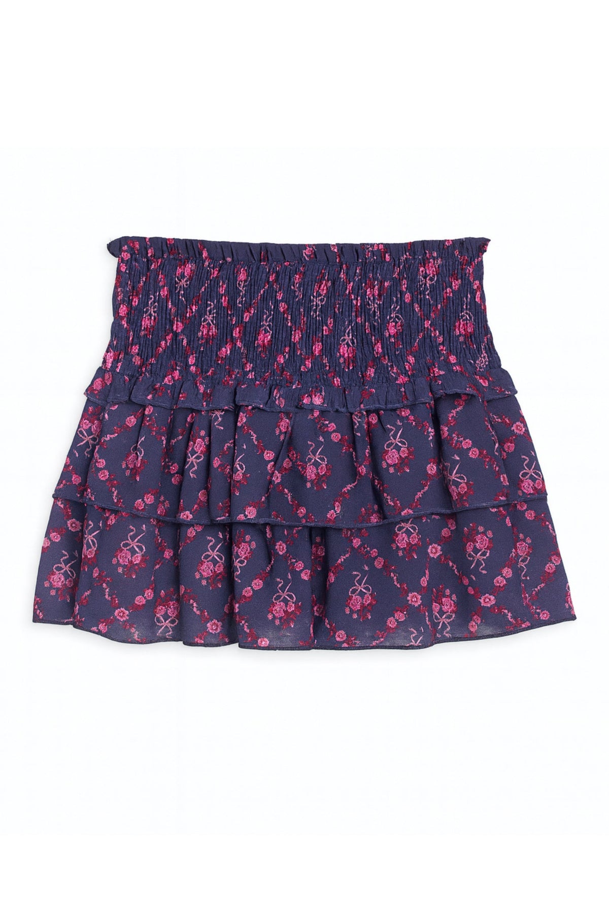 TWEEN BIANCA PRINTED TIERED RUFFLE SKIRT - FINAL SALE