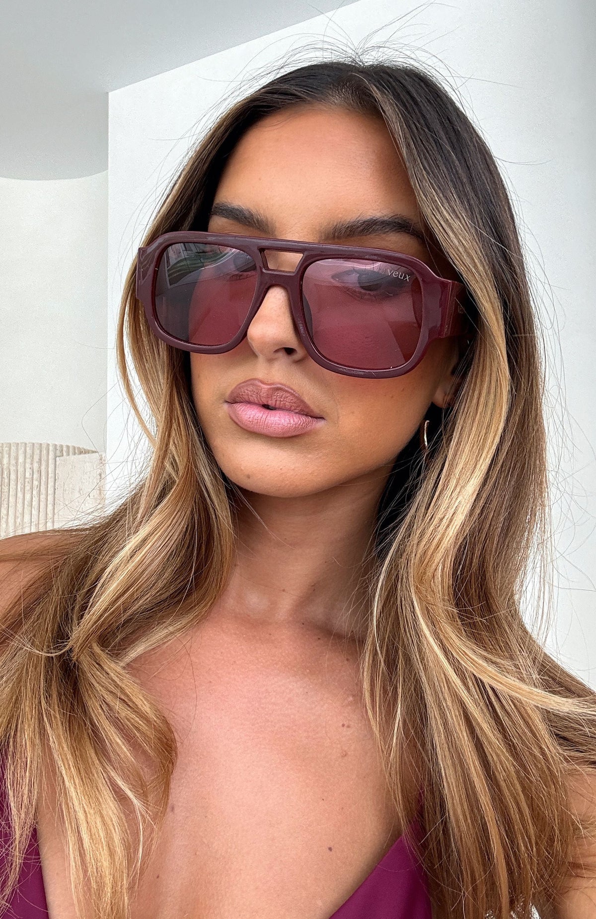 Tirza Sunglasses Burgundy