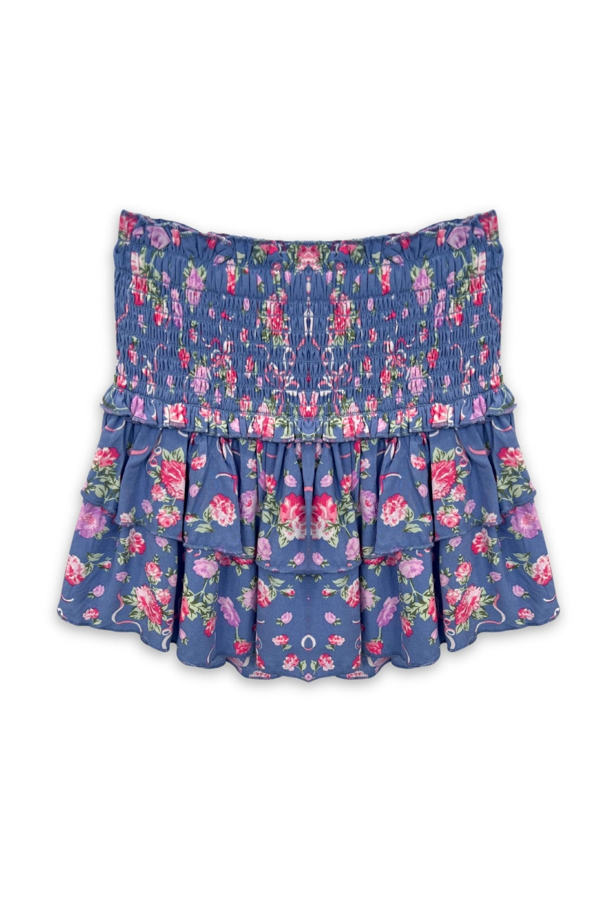 TWEEN BIANCA PRINTED TIERED RUFFLE SKIRT - FINAL SALE