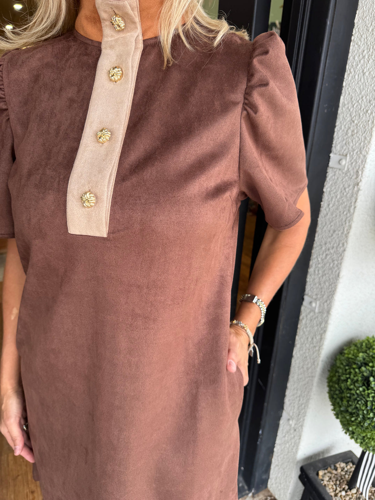 Mindy Dress - Brown