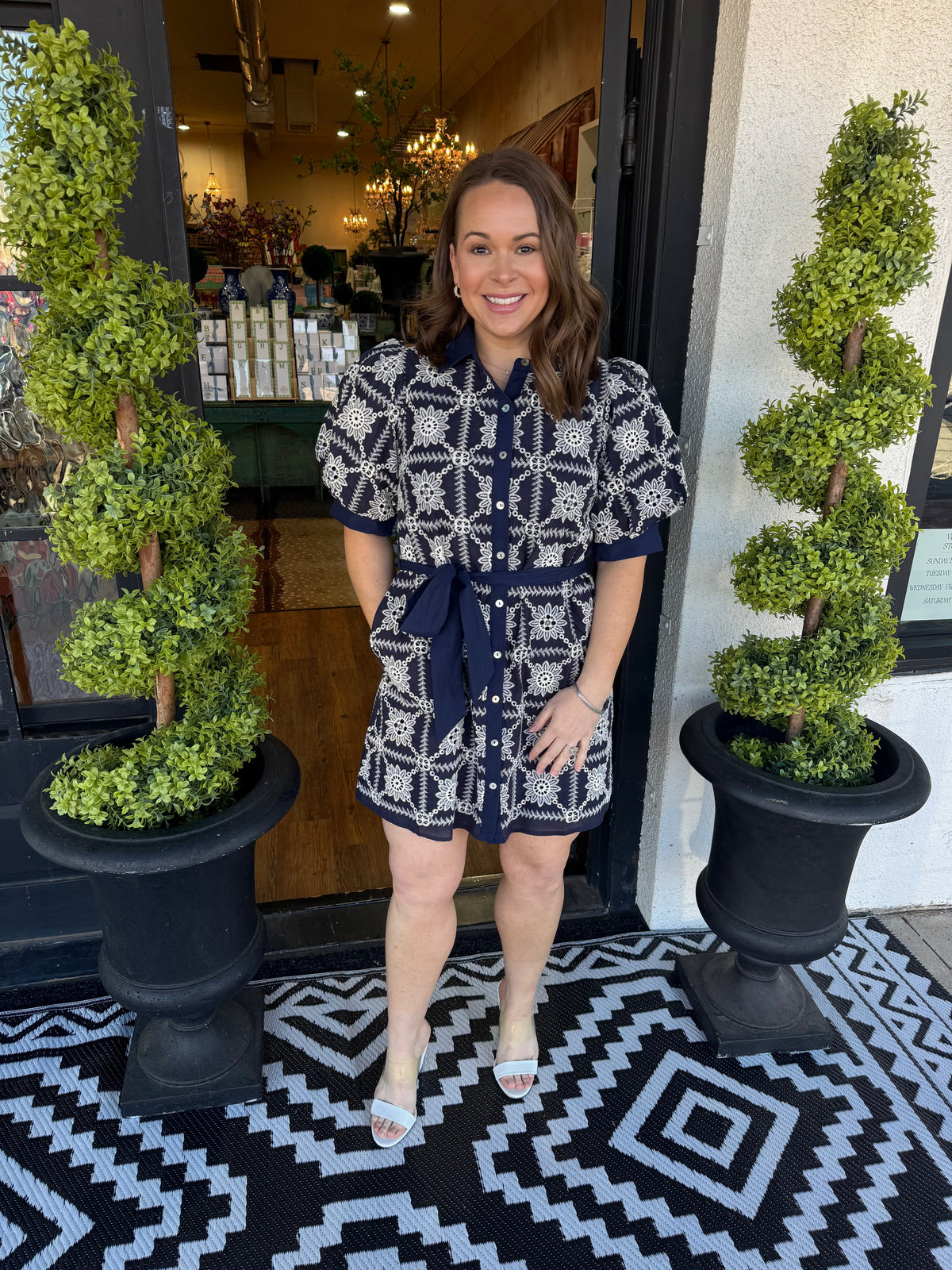 Quinn Dress - Navy