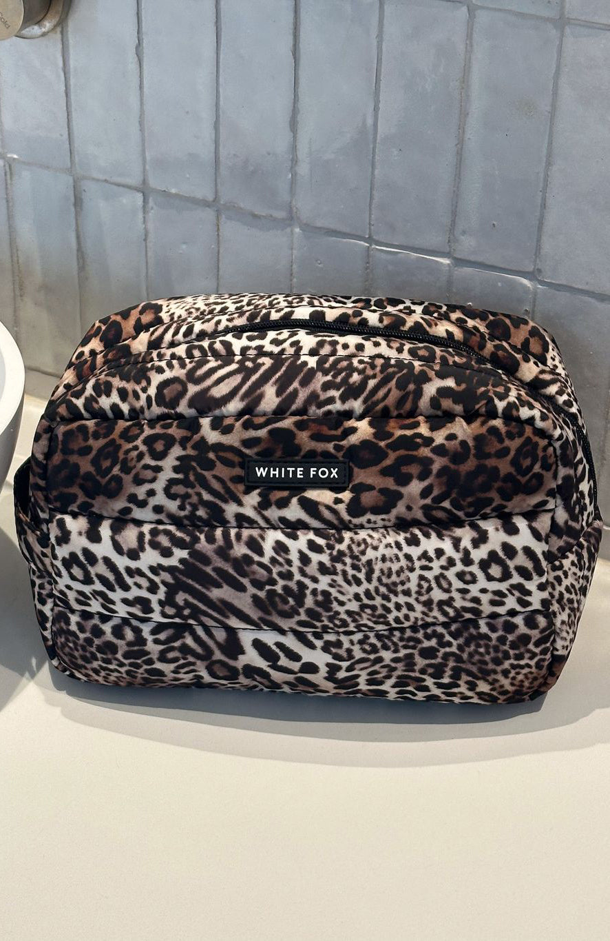 Take A Leap Cosmetic Bag Leopard