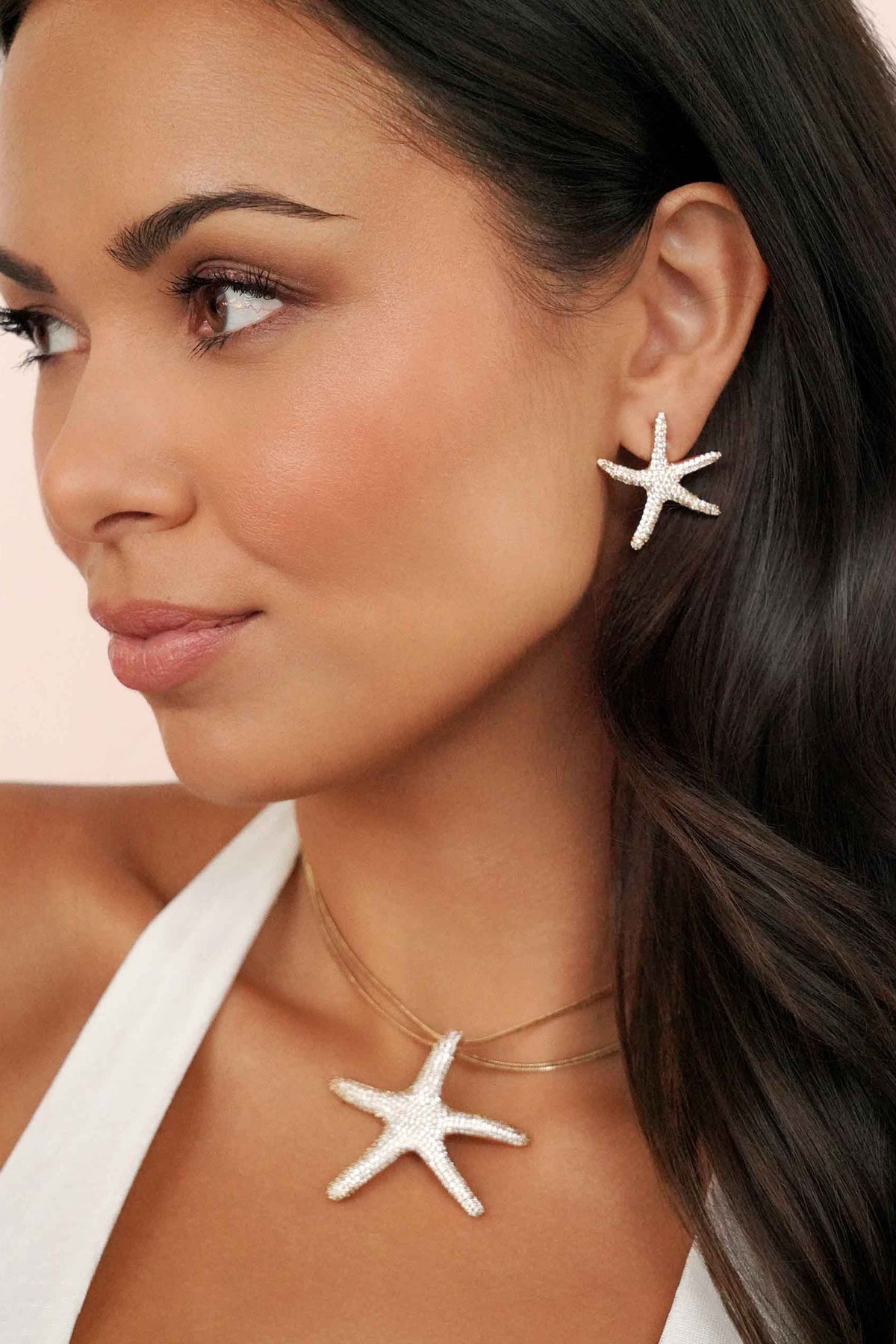 Pavè Starfish Earrings