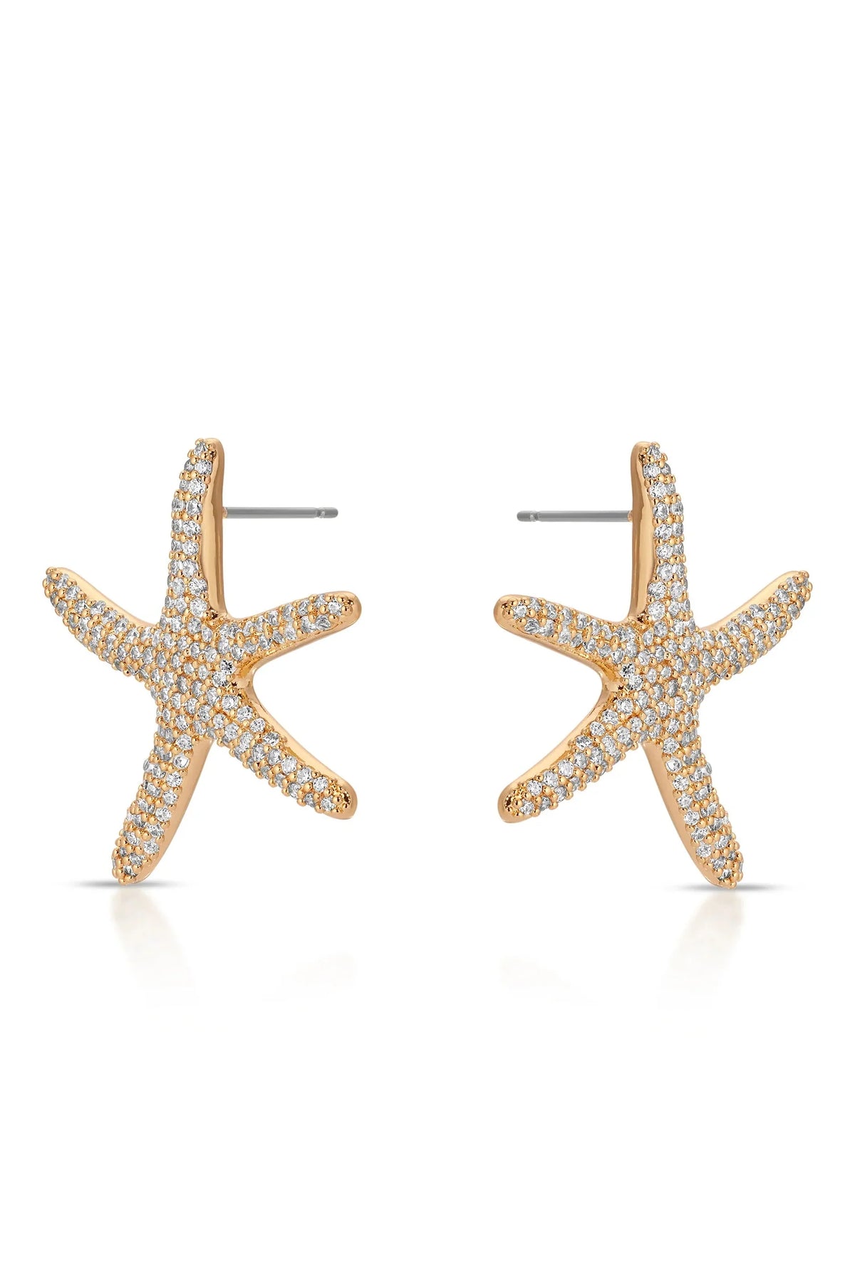 Pavè Starfish Earrings