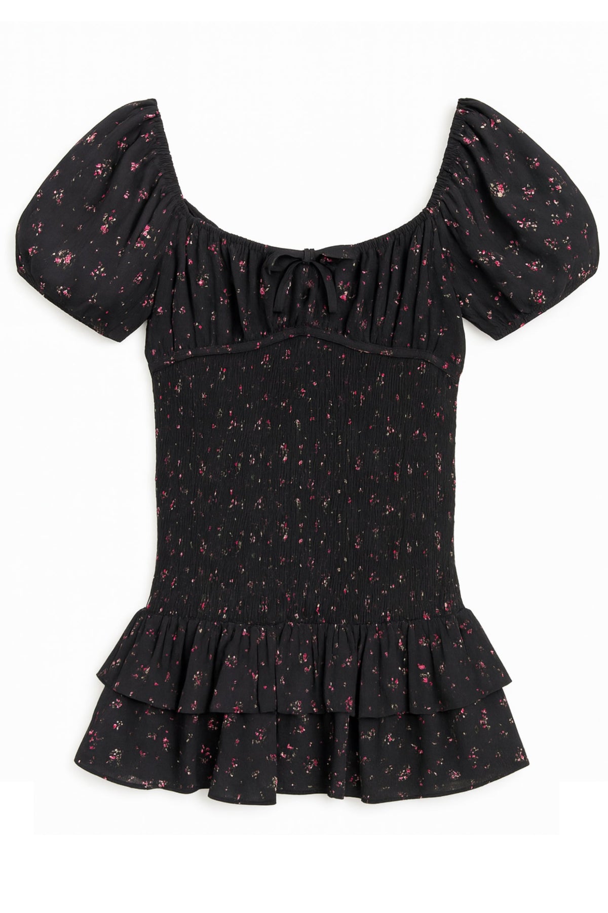 TWEEN ELLIE PRINTED PUFF SLEEVE DAY DRESS - FINAL SALE