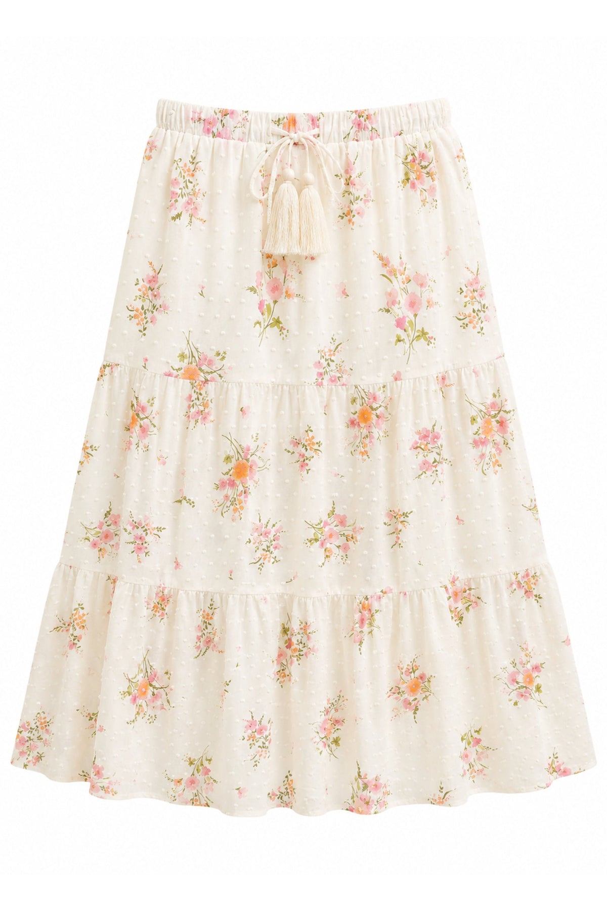 TWEEN ESME PRINTED TIERED MAXI SKIRT
