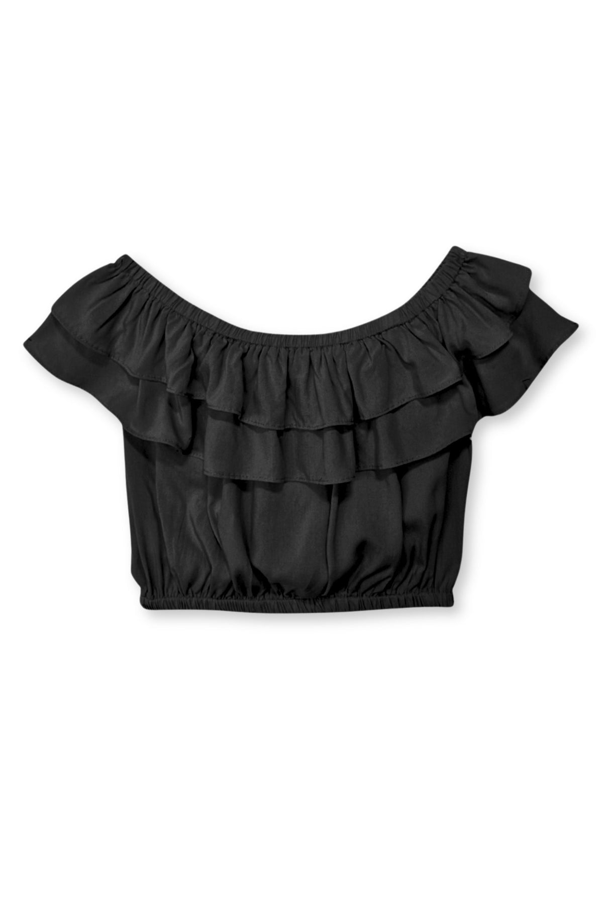 JUNIOR ESME OFF SHOULDER RUFFLE TOP