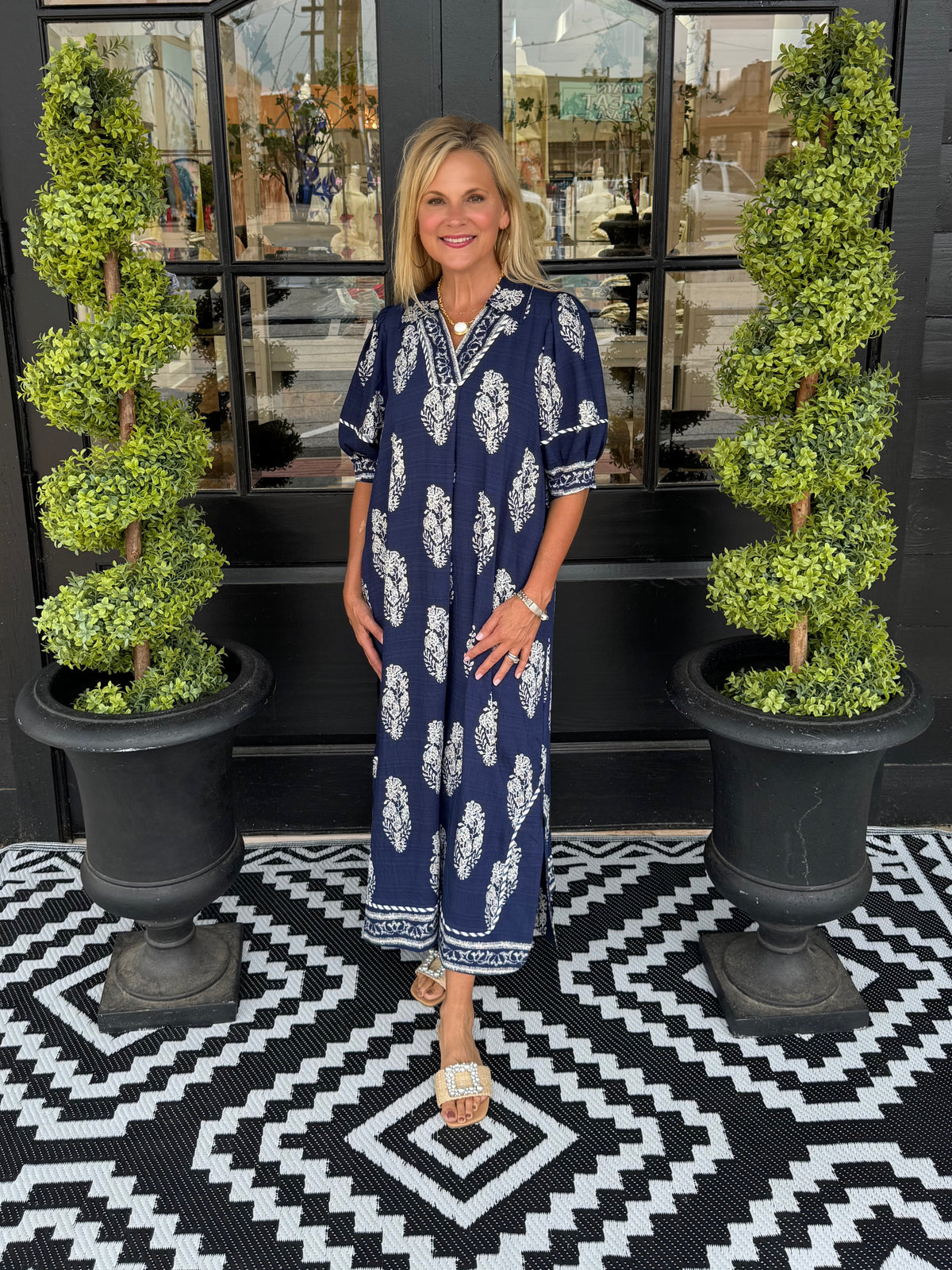Jansen Dress - Navy