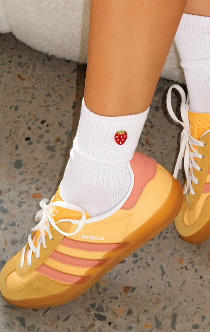 Sweetest Berry Socks White