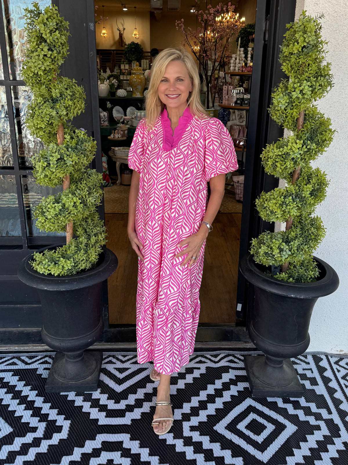 Lydia Dress - Peony