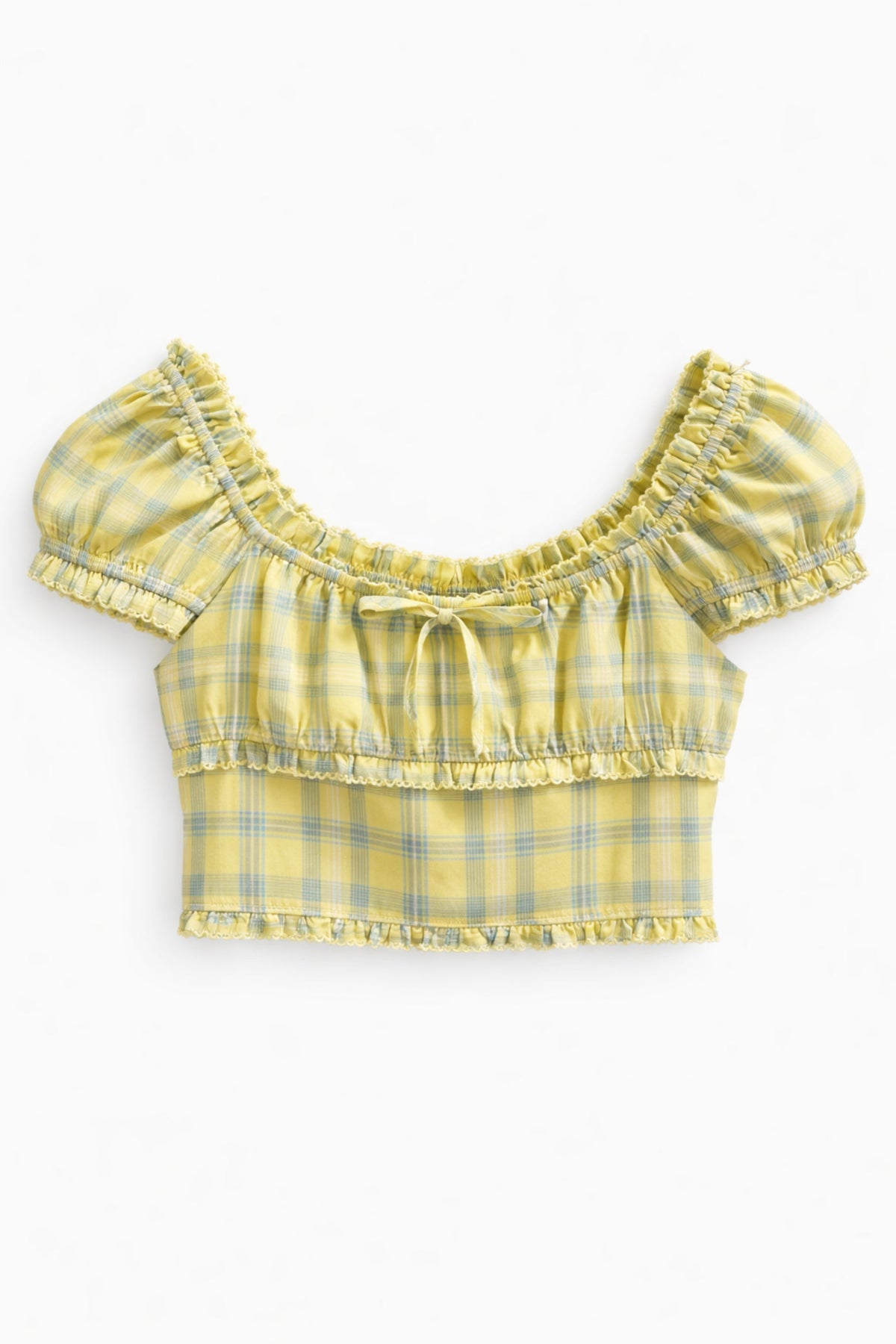 TWEEN HEATHER PLAID TOP