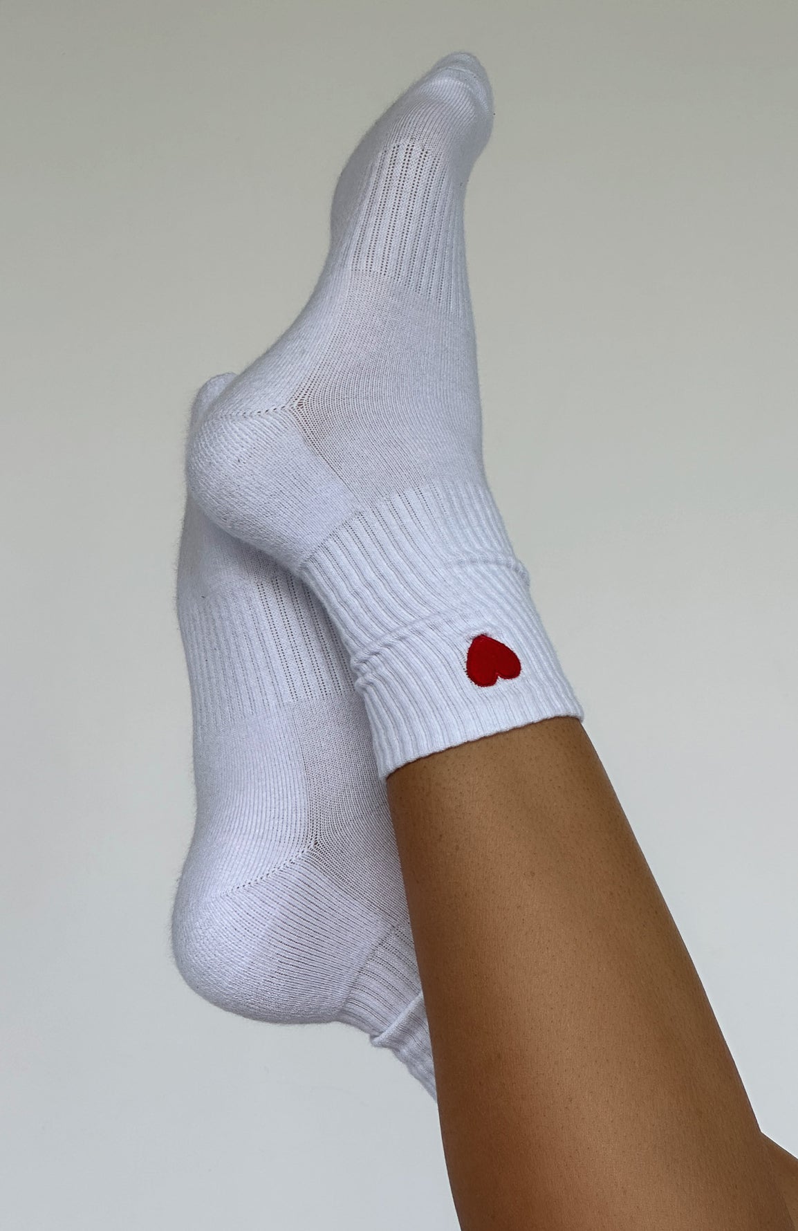 In Your Heart Socks White