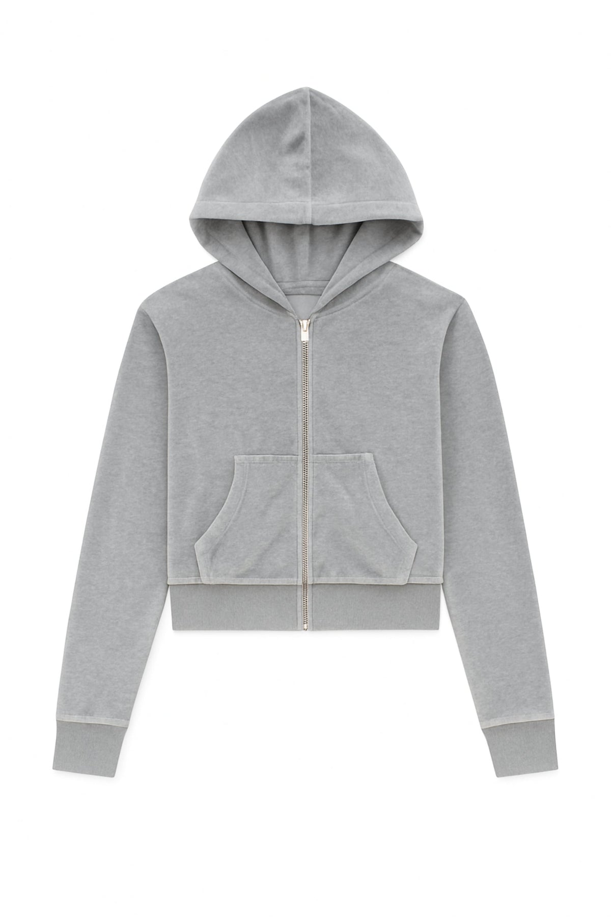 TWEEN JADE VELOUR ZIP HOODIE