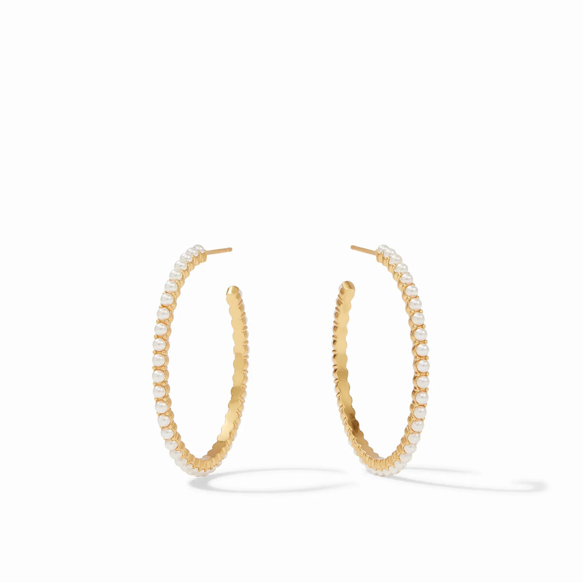 Juliet Hoop - Gold Pearl