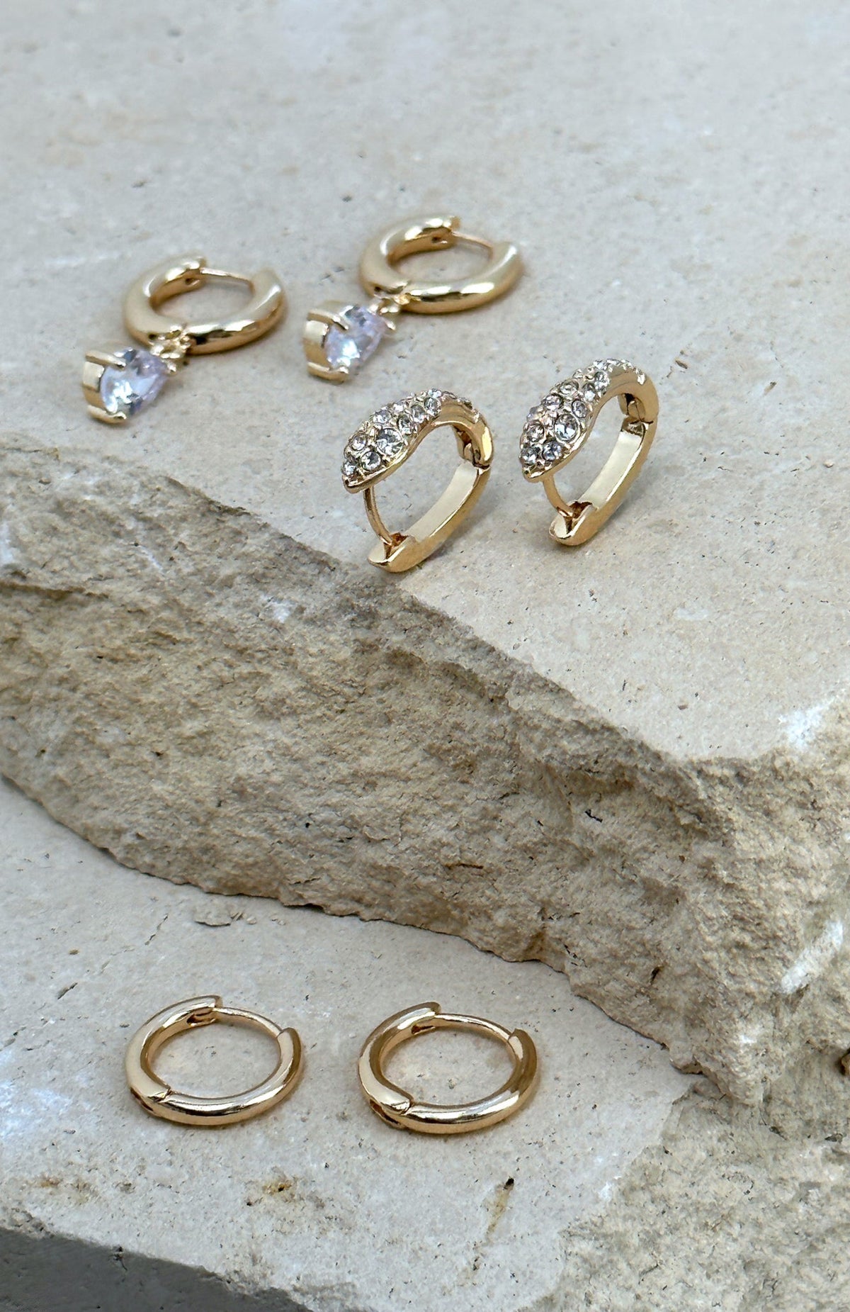 Little Things Earrings Set Gold