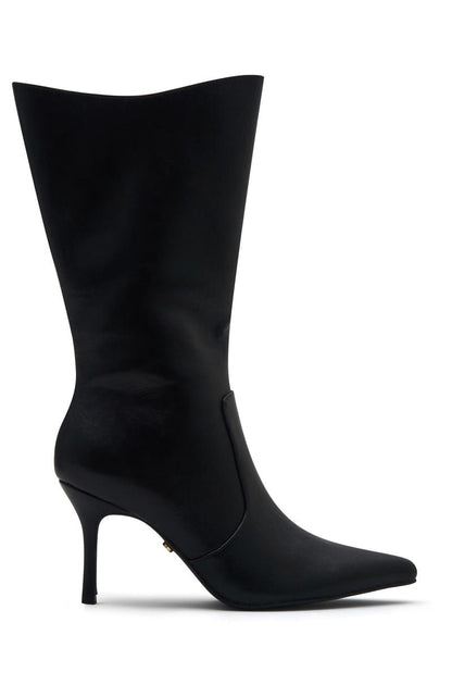 Myla Calf Boots Vintage Black