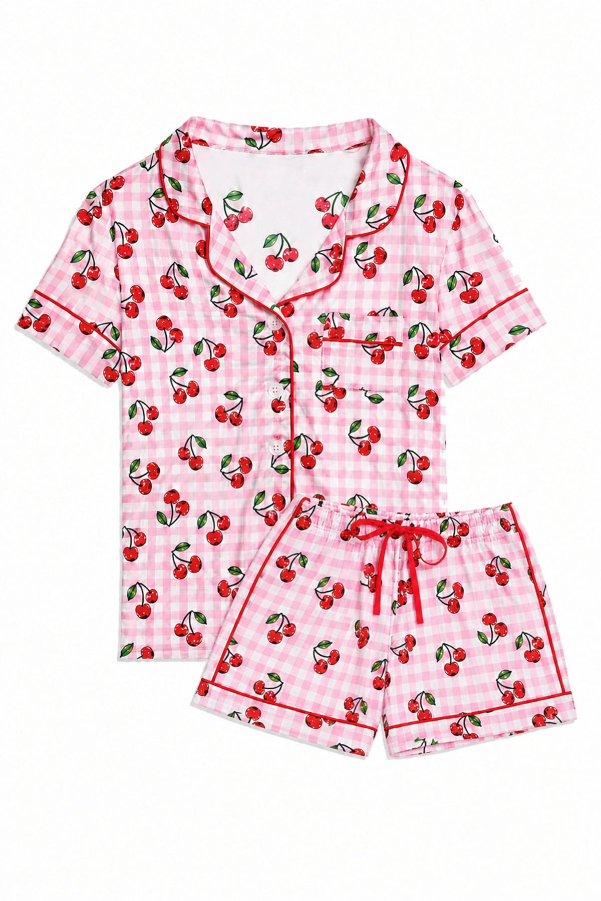 JUNIOR LYNN PRINTED SHORTS LOUNGE SET