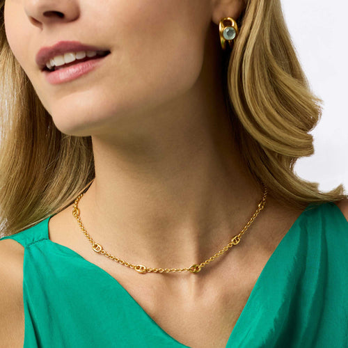 Laguna Delicate Station Necklace - Gold