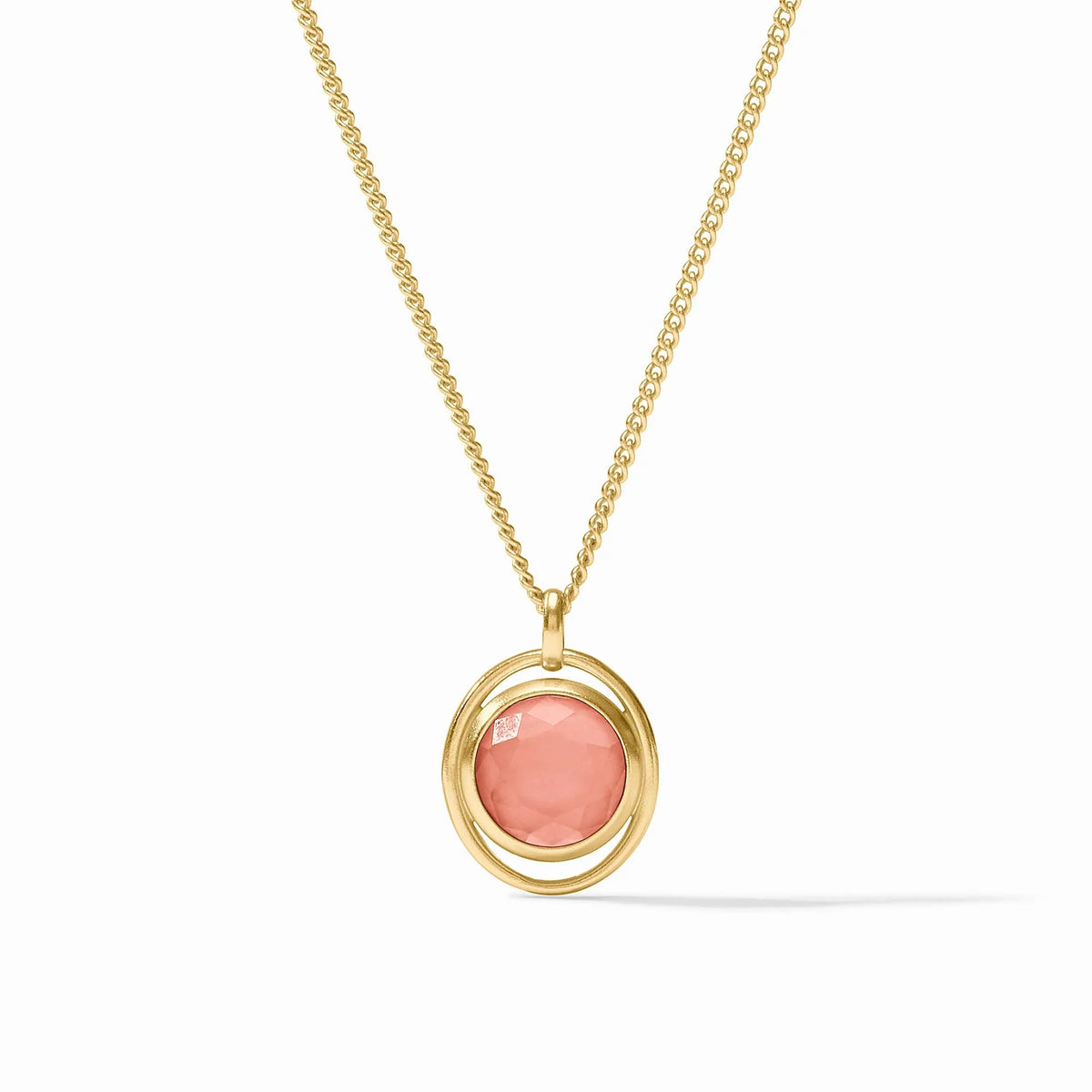 Laguna Solitaire Necklace - Iridescent Melon
