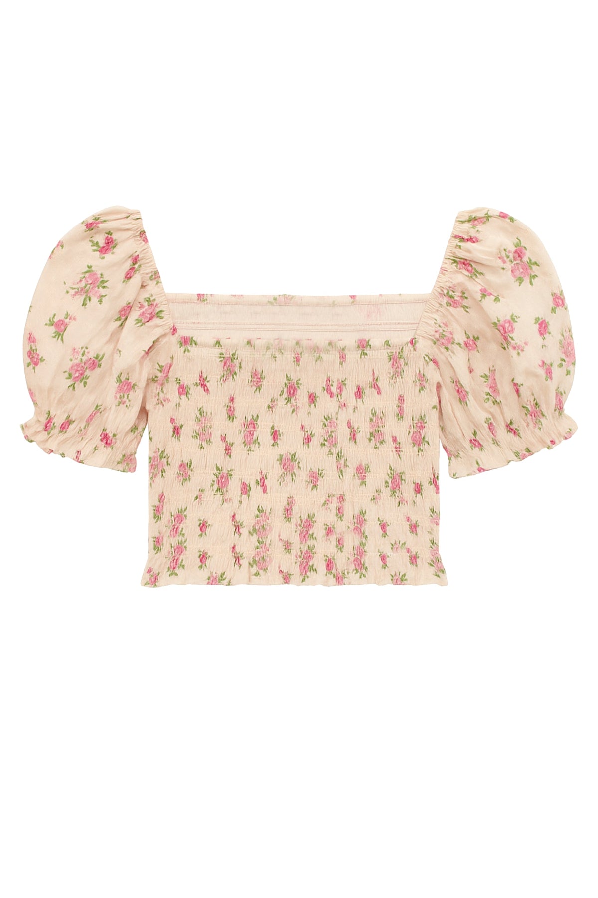 TWEEN MARLEE PRINTED PUFF SLEEVE TOP