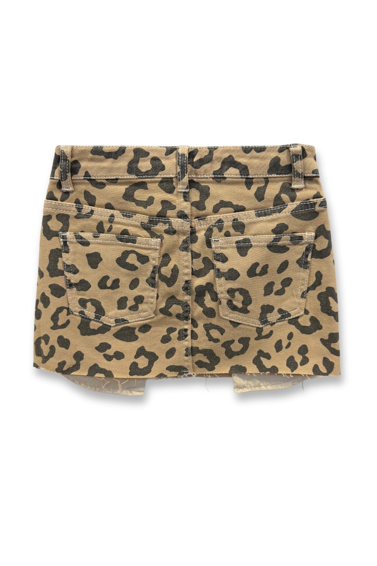 JUNIOR MIAMI PRINTED DENIM SKIRT