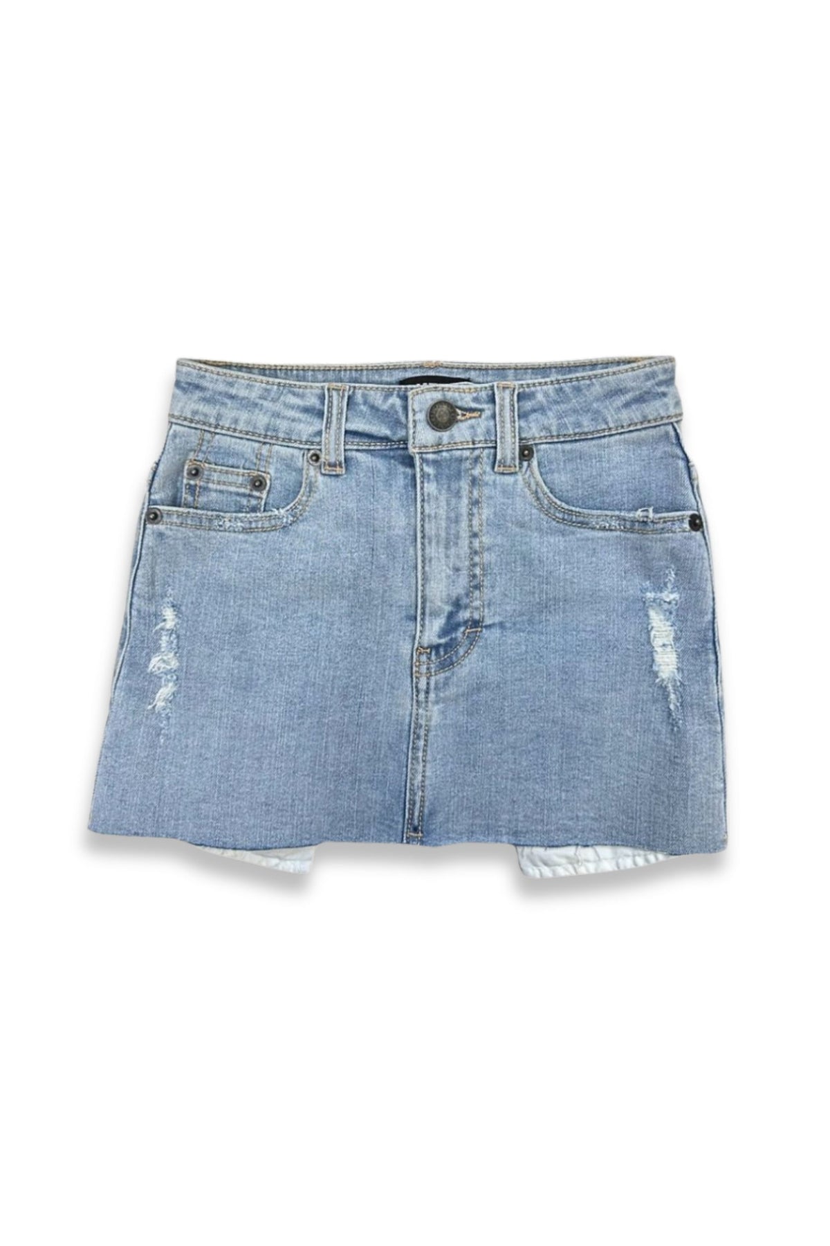 TWEEN MIAMI DISTRESSED DENIM SKIRT