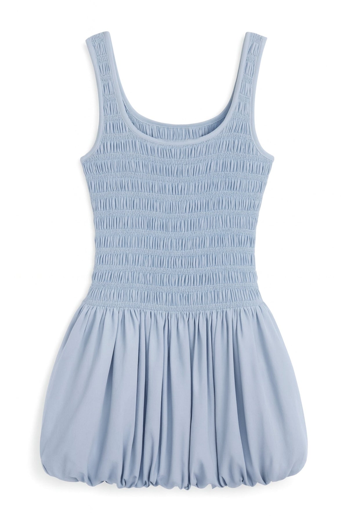TWEEN OLIVE SOLID BUBBLE TANK DRESS- FINAL SALE