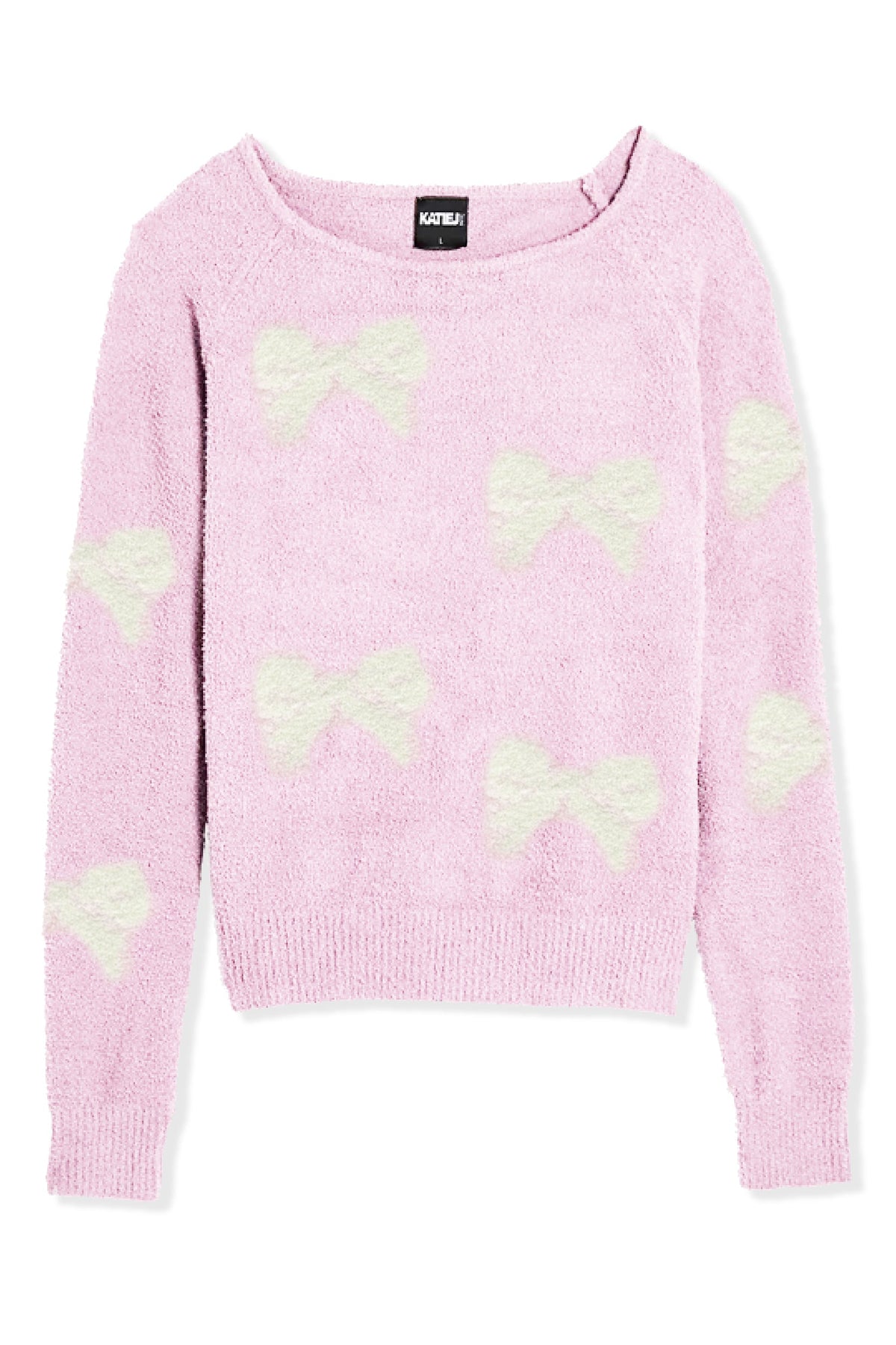 TWEEN PARKER OFF SHOULDER TOP W/ INTARSIA DESIGN
