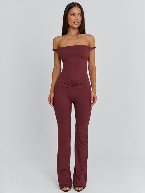 Posey Jumpsuit Dark Mauve