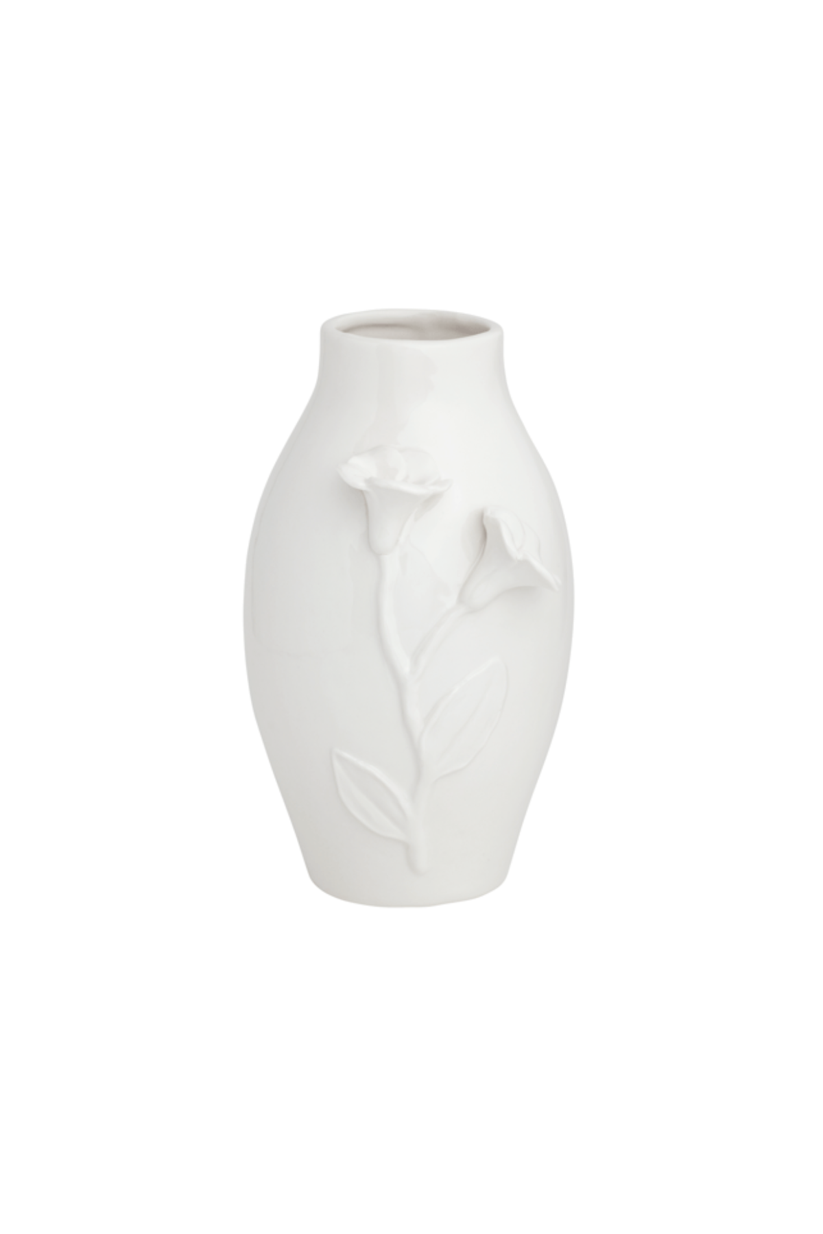 Large White Flower Vase