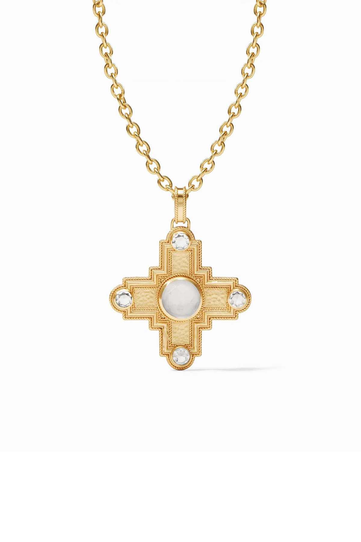 Theodora Pendant - Iridescent Clear Crystal