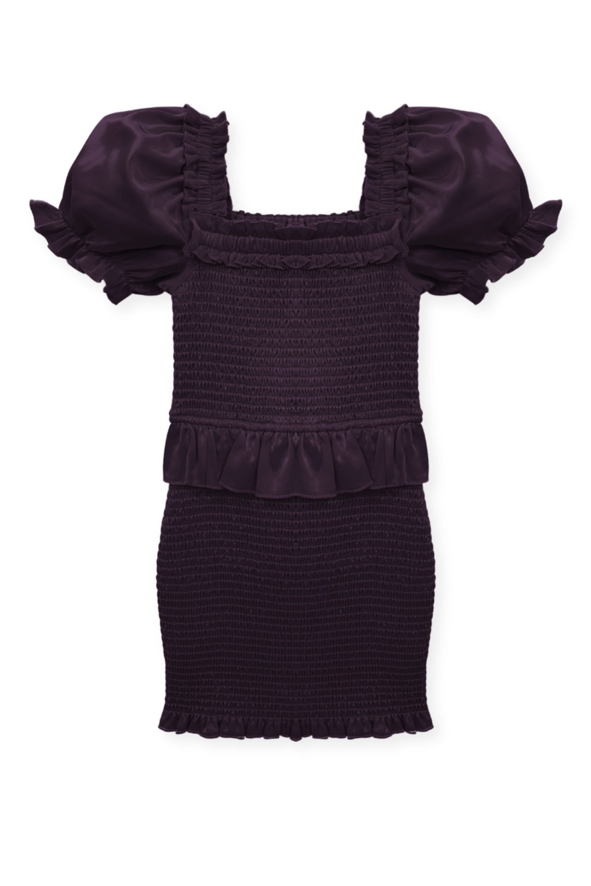 TWEEN RAYNE TIERED PUFF SLEEVE SMOCKED DRESS - FINAL SALE