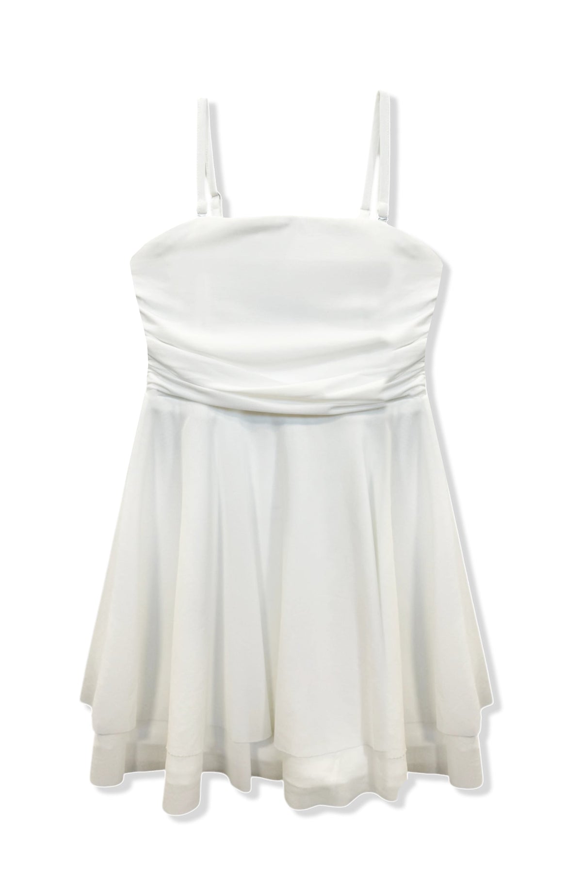 TWEEN ROCHELLE SOLID MESH STRAPLESS DRESS