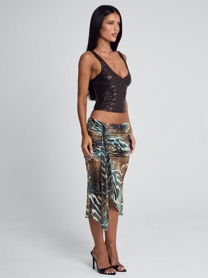 Roei Midi Skirt Mojave