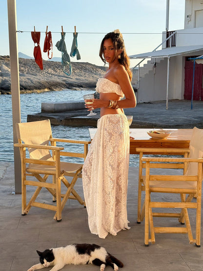 Soren Maxi Skirt White