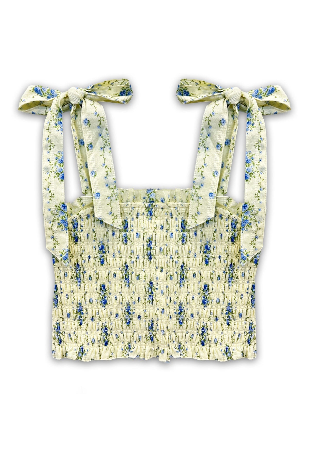 JUNIOR SUNNY PRINTED TIE TOP - FINAL SALE