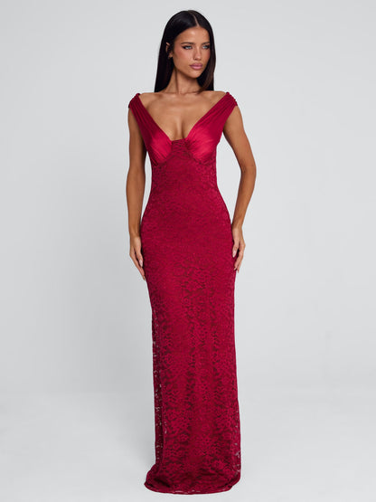 Sylora Maxi Dress Red